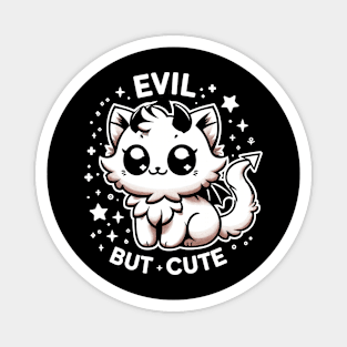 Evil But Cute Cat Lover Gothic Witchy Magnet